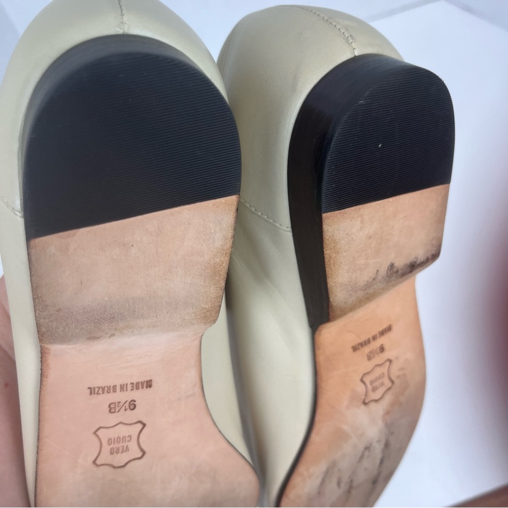 Talbots cream flat loafer shoe in woman’s 8.5 - Picture 5 of 11